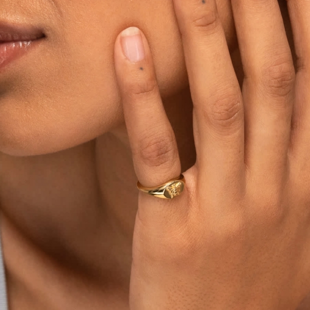 Mejuri // Honey Mini Signet Ring